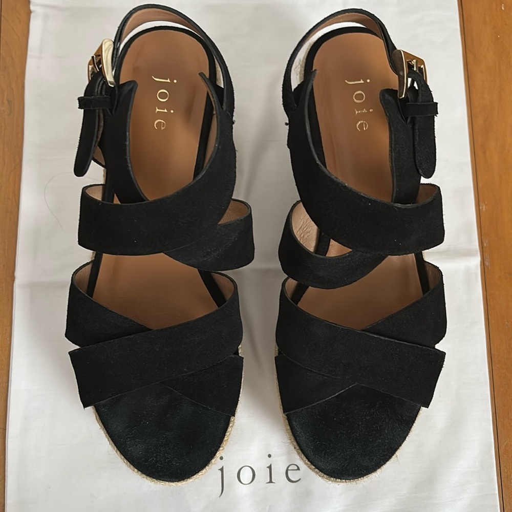 Suede platform wedge sandals by Joie size 37